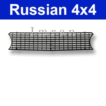 Grille, front grille Lada 2101, 2102, 21011, black, plastic 