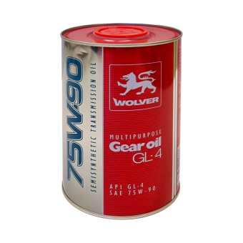 Gear oil GL4 from Wolver, 1 liter for manual gear box for Lada 2101-2107 and Niva 2121, 75W-90 