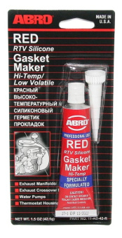 Mastic silicone, joint gascetmaker pour culasse, températures maximales moteur, rouge 42,5 gr. 