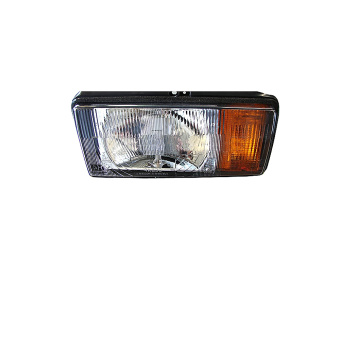 Headlight complete Lada 2105, 2104, 2107, left, orange, 2105-3711011 