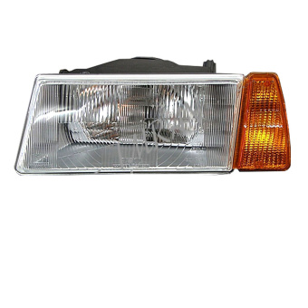 Headlight Lada Samara 2108, 2109, left, orange turn light 