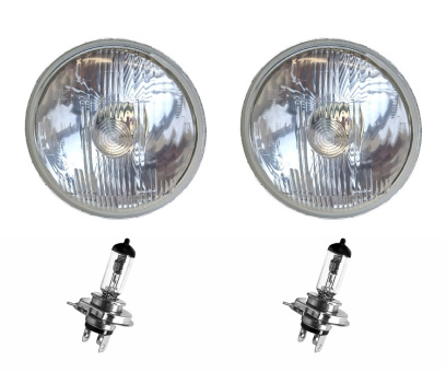 2 x Reflector H4 for head light + 2 x bulbs Lada Niva 1700 