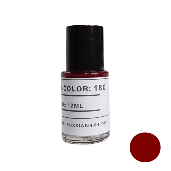Lápiz de color, lápiz de retoque de pintura, código de color 180: rojo bordeaux (vino tinto), sólido, Lada Niva 