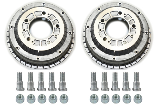 Kit de réparation: tambour de frein 2 pièces. + Boulon de roue + Écrous Lada Niva 2121 