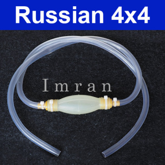Manguera de gasolina con bomba para vaciar el depósito de gasolina, 158 cm 