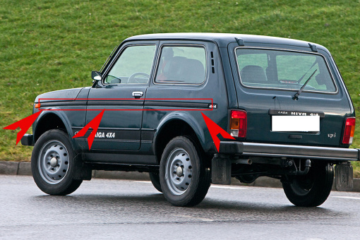 Ersatzteile Lada Niva  Windabweiser, Regenschutz für Fenster Lada