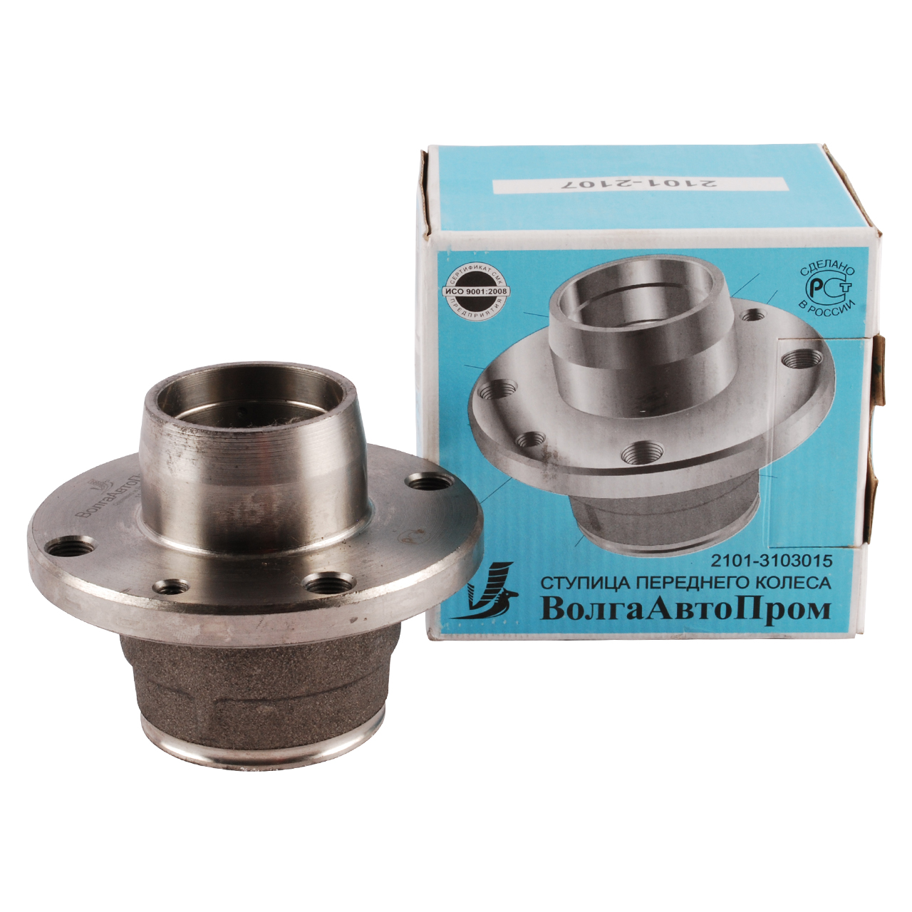 Front Wheel hub with 2 bearings for Lada 2101-2107, 2101-3103014